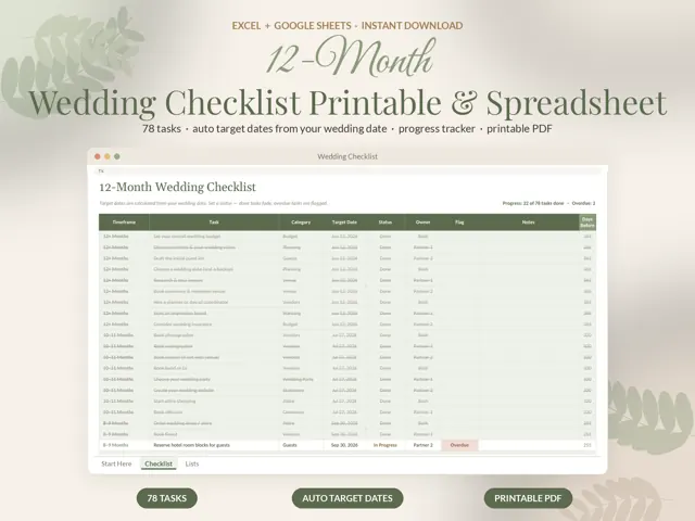 Wedding Checklist preview