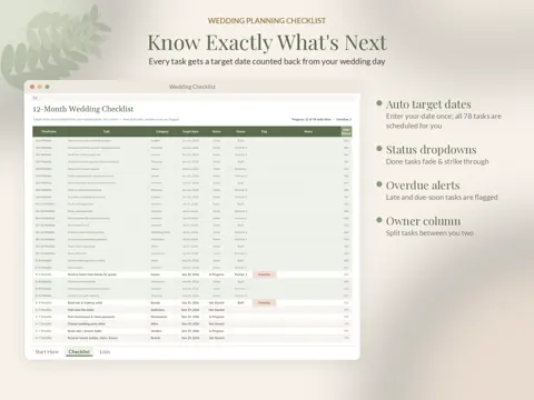 Wedding Checklist checklist preview